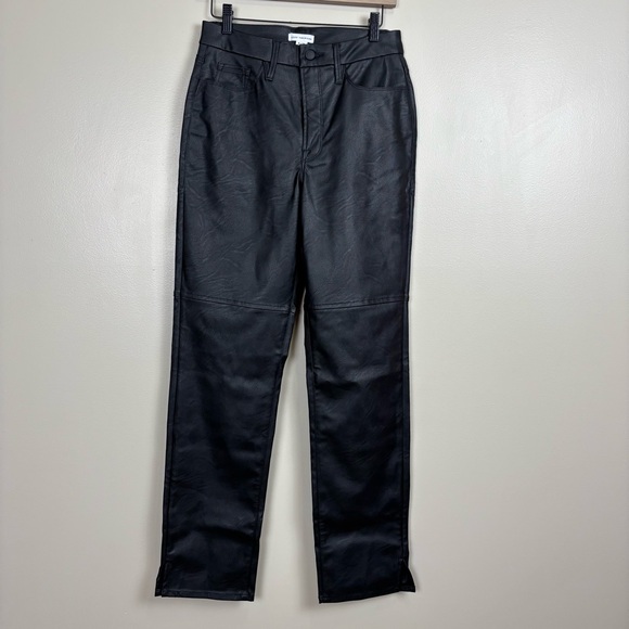 Good American Pants Womens 6/28 Black Better Than Leather Good Boy - Picture 1 of 16